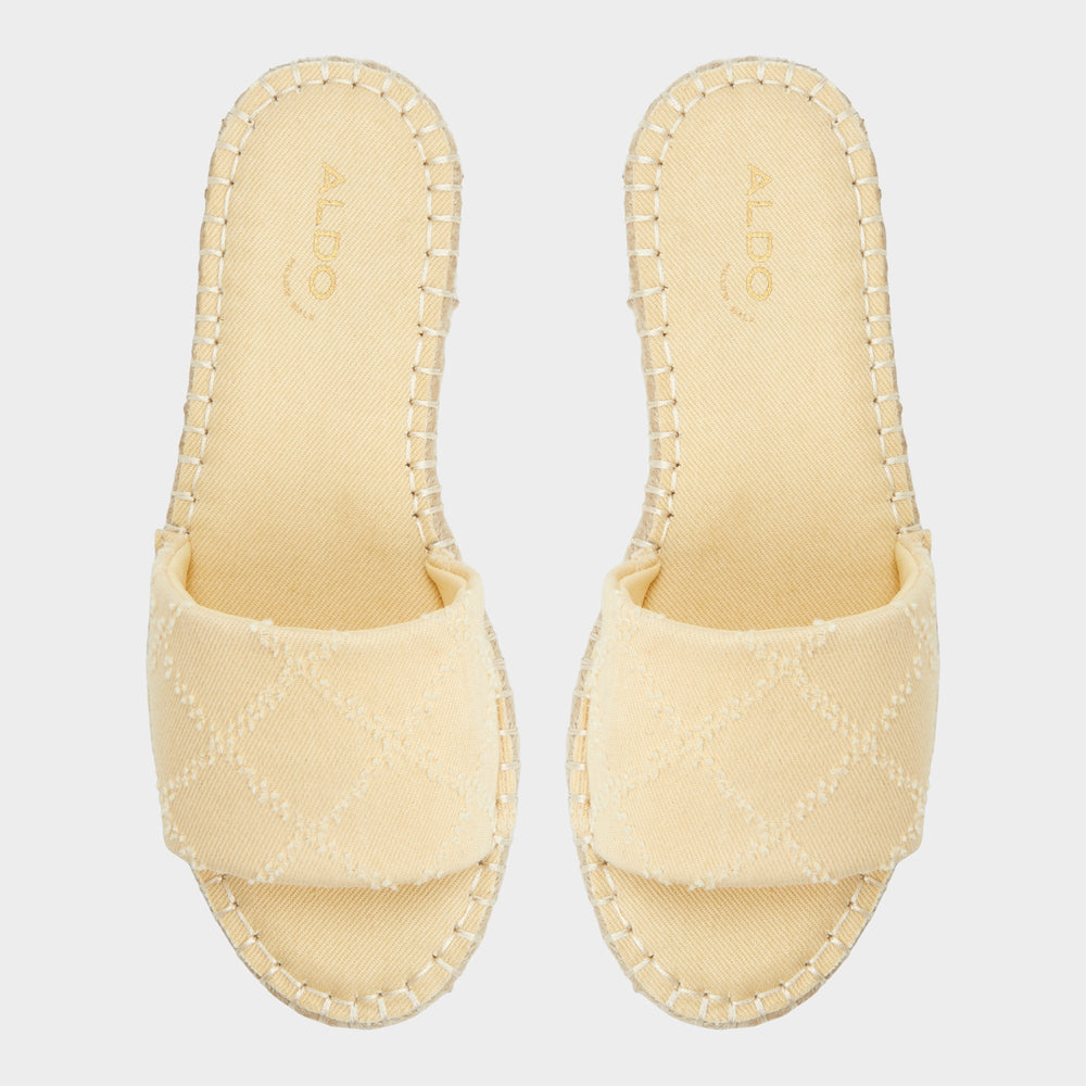 Erireni Dark Yellow Women's Platform sandals - Slide sandal | Aldo outlet