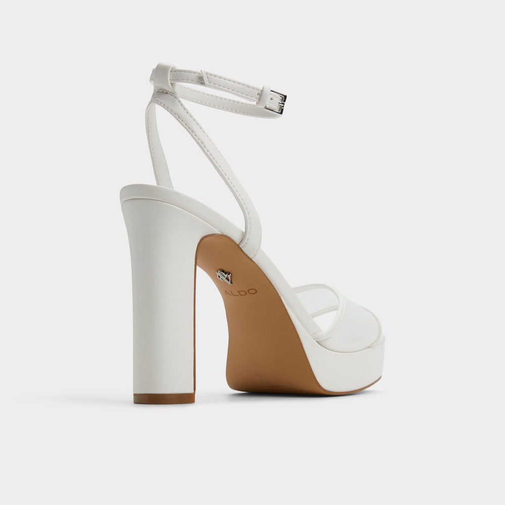 Chicglimmer Other White Women's Platform sandals - Strappy heeled sandal, Block heel | Aldo for sale