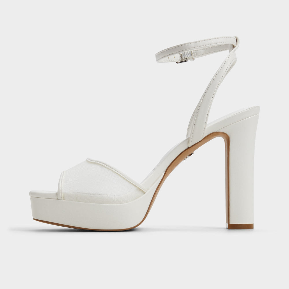 Chicglimmer Other White Women's Platform sandals - Strappy heeled sandal, Block heel | Aldo for sale