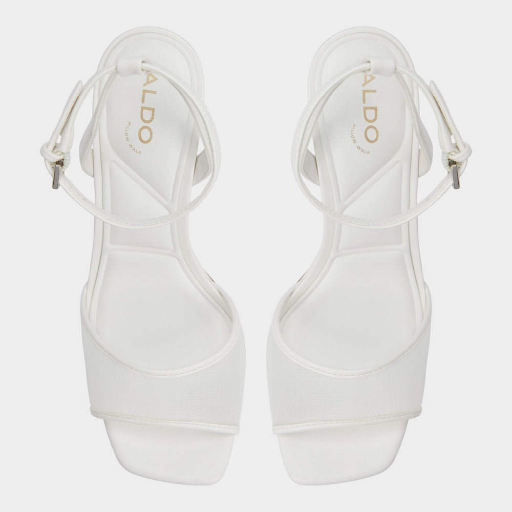 Chicglimmer Other White Women's Platform sandals - Strappy heeled sandal, Block heel | Aldo for sale