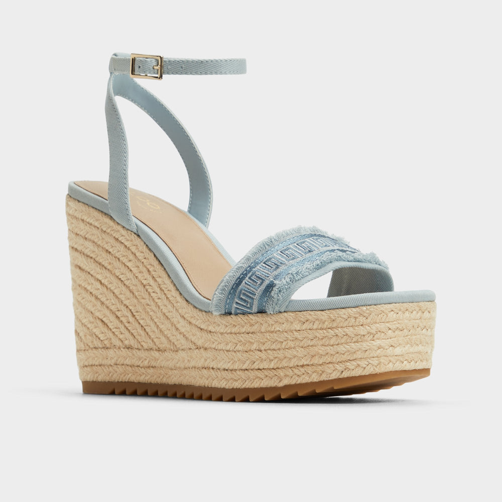 Aberitram Denim Women's Platform sandals - Wedge sandal | Aldo discount