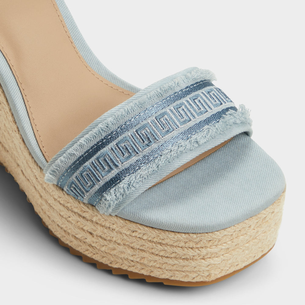 Aberitram Denim Women's Platform sandals - Wedge sandal | Aldo discount