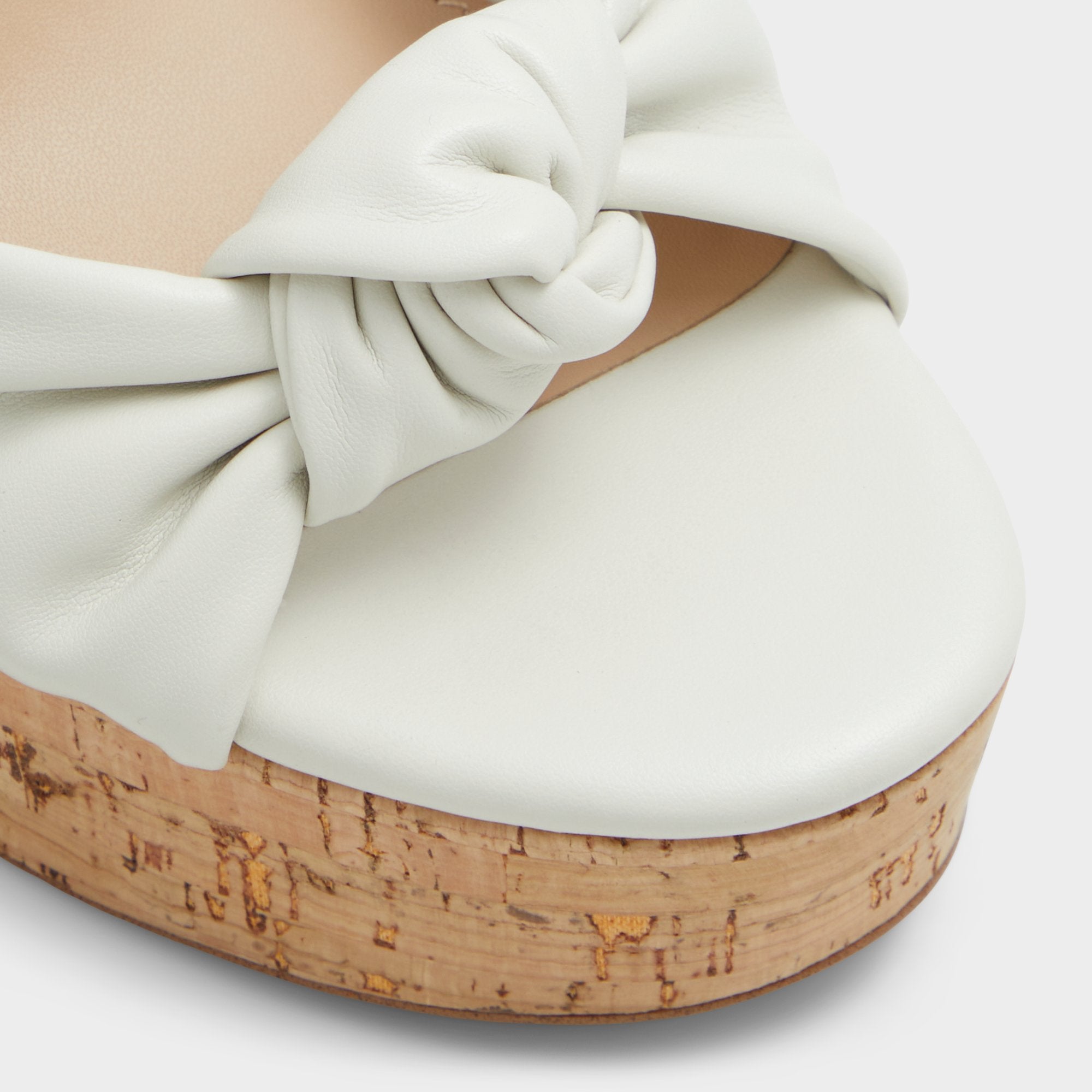 Ulialdan White/Bone Women's Platform sandals - Strappy heeled sandal, Platform | Aldo outlet