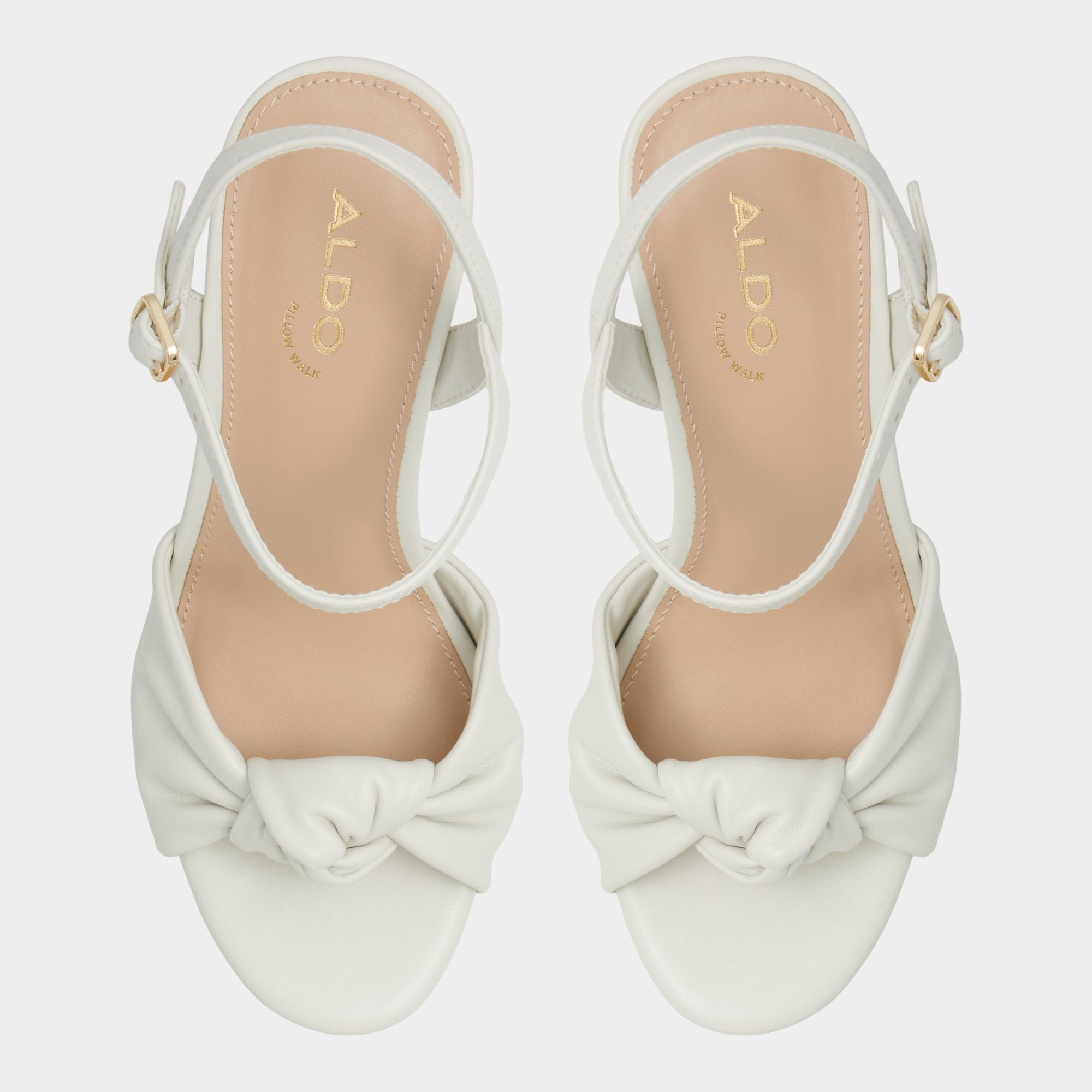 Ulialdan White/Bone Women's Platform sandals - Strappy heeled sandal, Platform | Aldo outlet