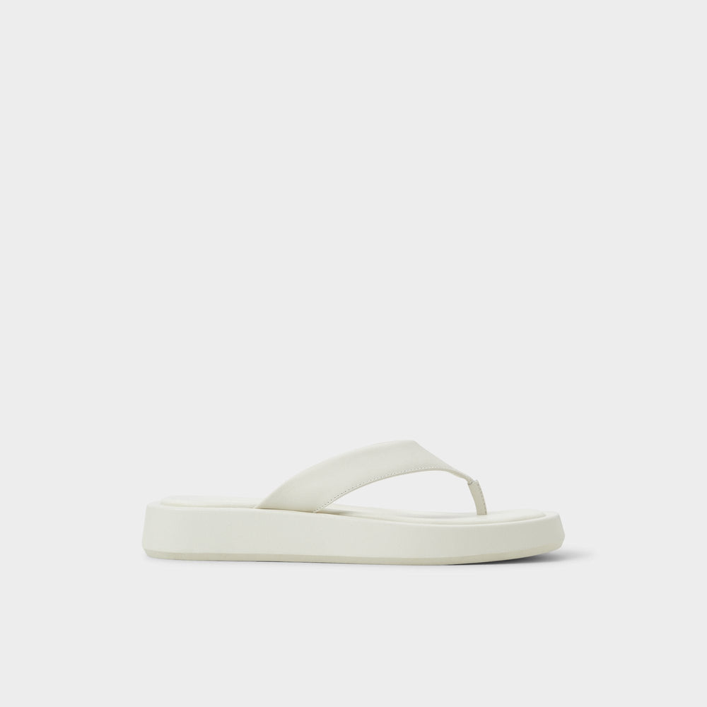 Grettle White/Bone Women's Flats - Flip flop, Flatform | Aldo on sale
