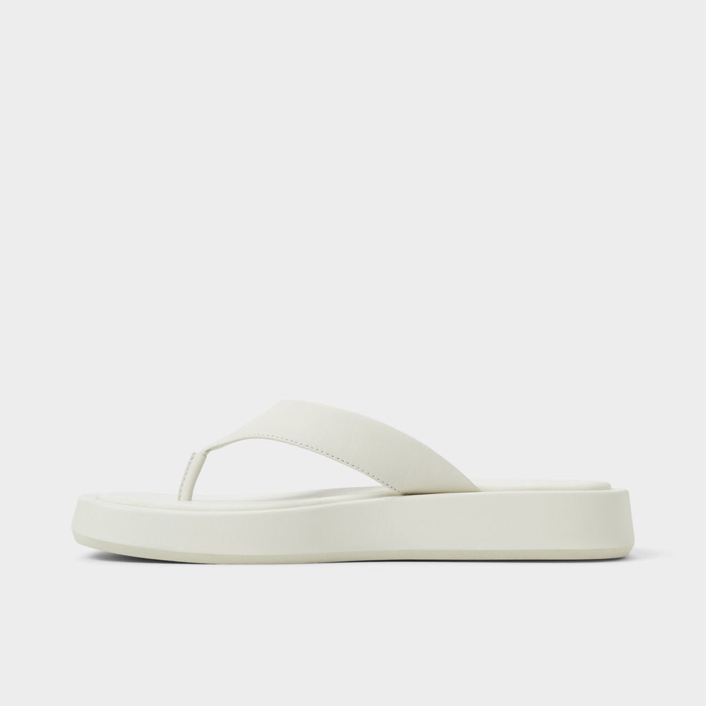 Grettle White/Bone Women's Flats - Flip flop, Flatform | Aldo on sale