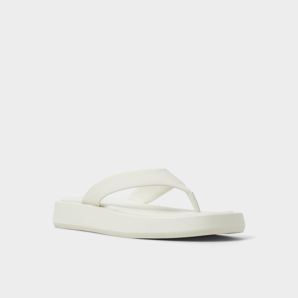 Grettle White/Bone Women's Flats - Flip flop, Flatform | Aldo on sale