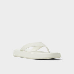 Grettle White/Bone Women's Flats - Flip flop, Flatform | Aldo on sale