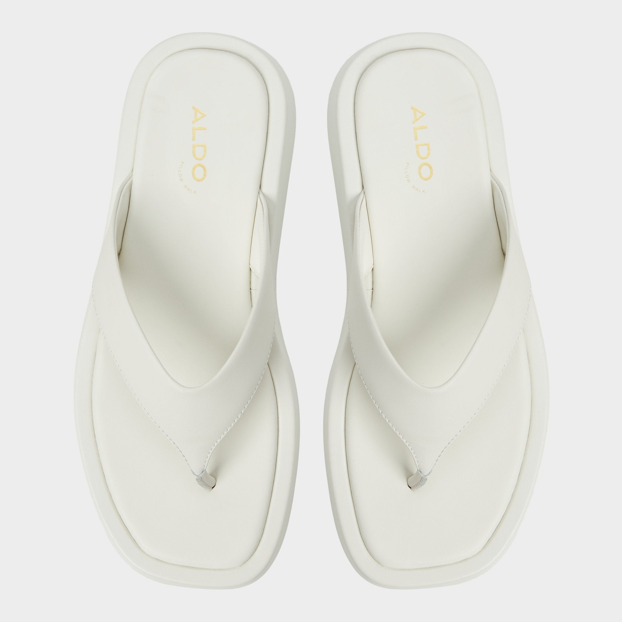 Grettle White/Bone Women's Flats - Flip flop, Flatform | Aldo on sale