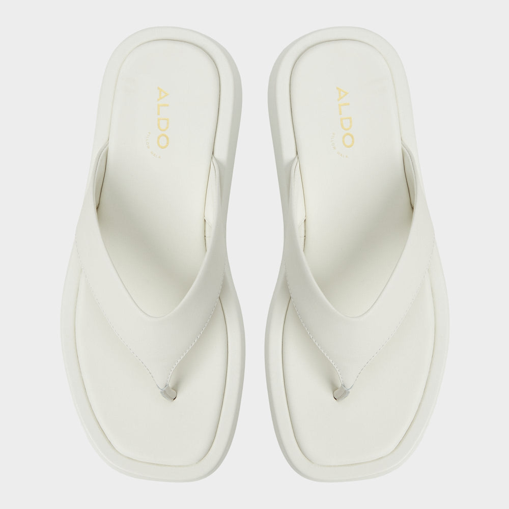 Grettle White/Bone Women's Flats - Flip flop, Flatform | Aldo on sale