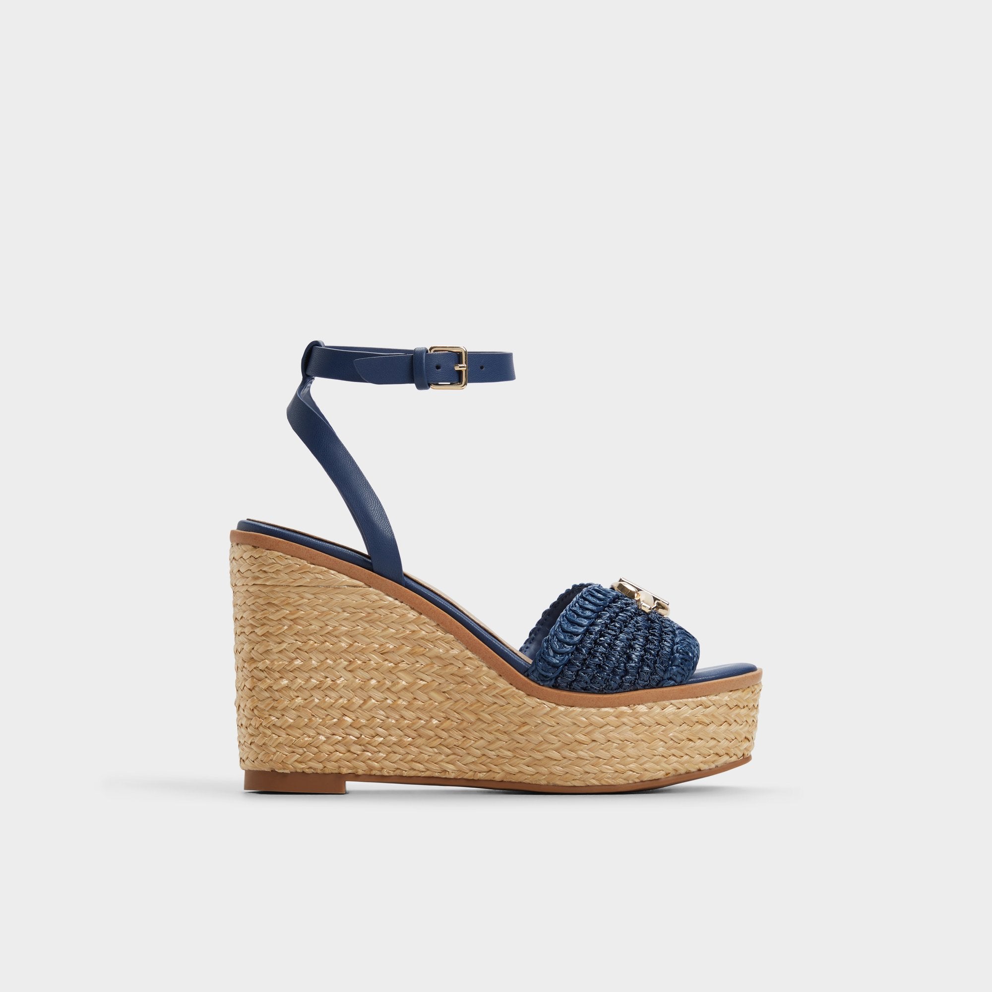 Ybylin Navy Women's Platform sandals - Wedge sandal | Aldo for sale