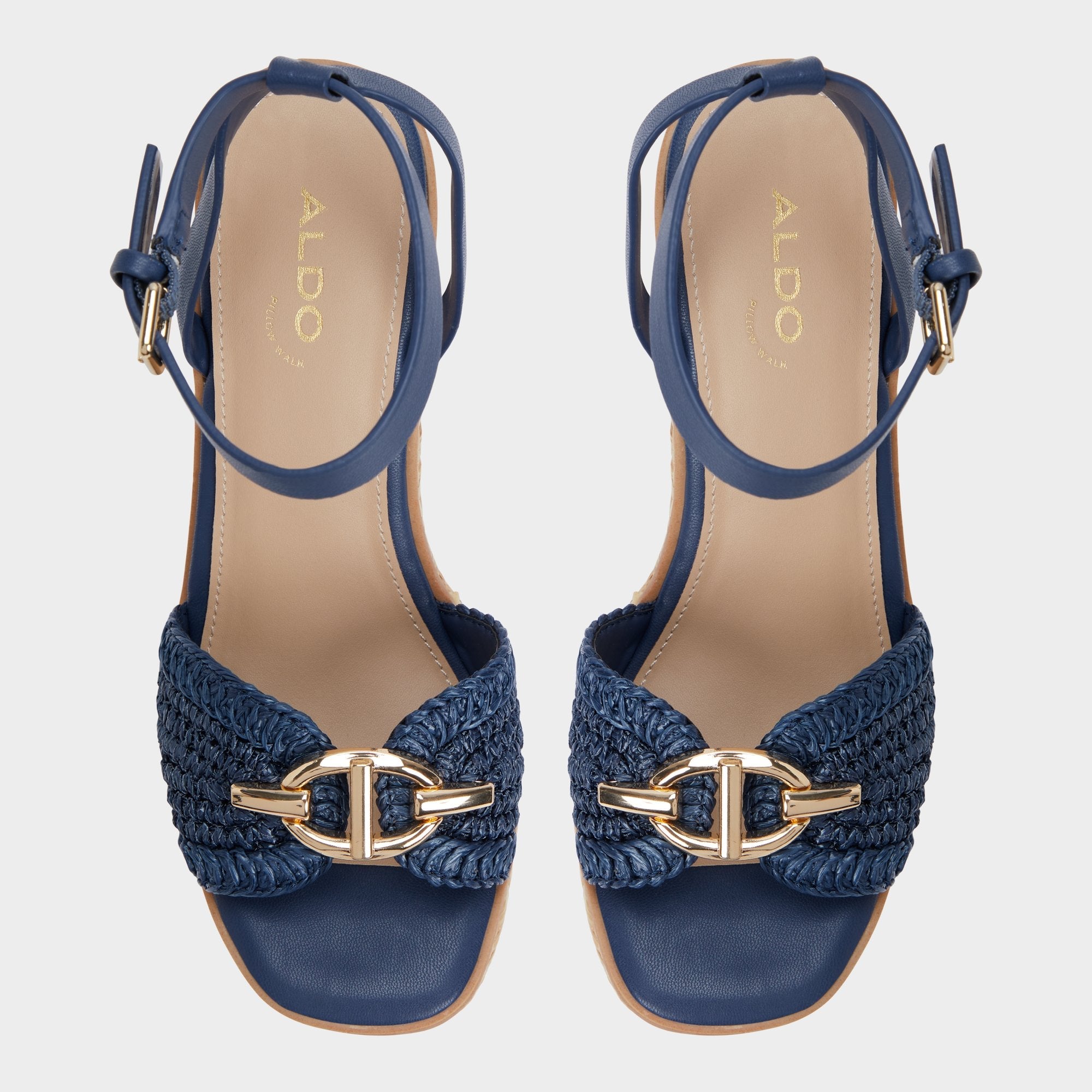 Ybylin Navy Women's Platform sandals - Wedge sandal | Aldo for sale