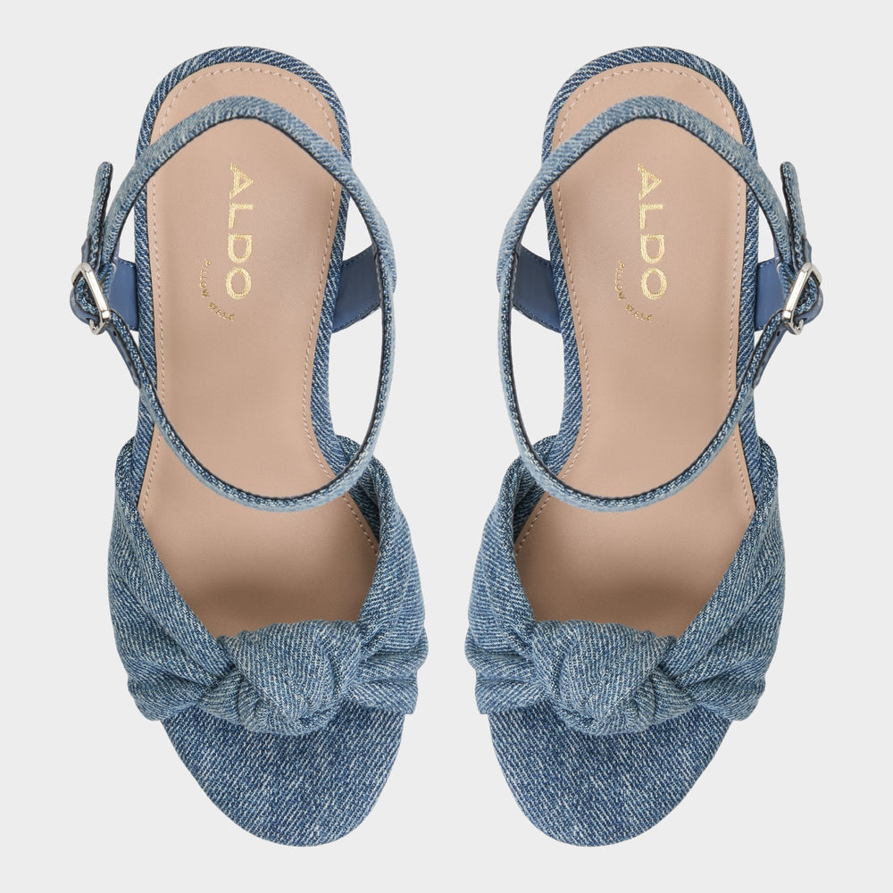 Ulialdan Blue Combo Women's Platform sandals - Strappy heeled sandal | Aldo online