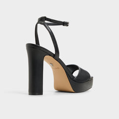 Chicglimmer Black Women's Platform sandals - Strappy heeled sandal, Block heel | Aldo sale