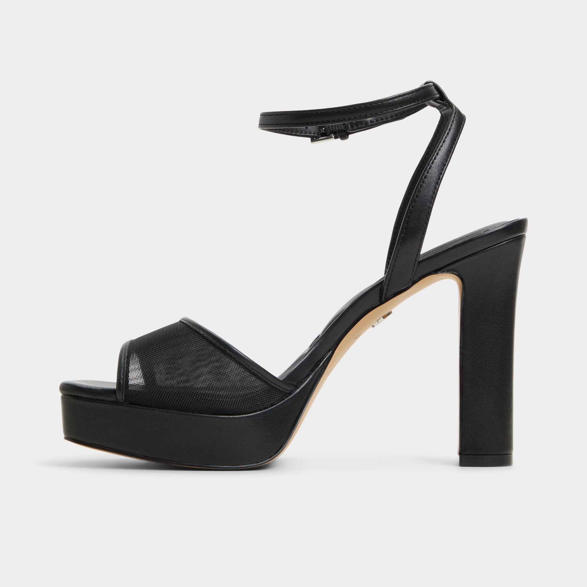 Chicglimmer Black Women's Platform sandals - Strappy heeled sandal, Block heel | Aldo sale