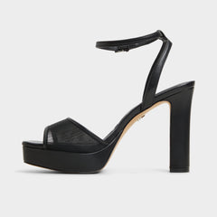 Chicglimmer Black Women's Platform sandals - Strappy heeled sandal, Block heel | Aldo sale