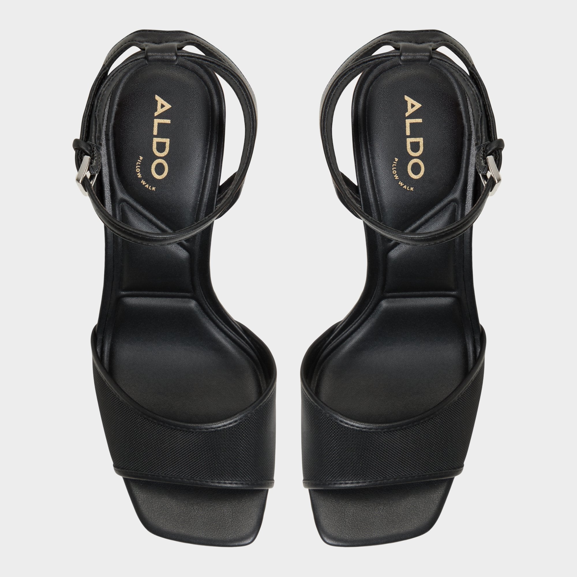 Chicglimmer Black Women's Platform sandals - Strappy heeled sandal, Block heel | Aldo sale