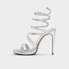 Katswirl in Silver - Strappy sandal, Stiletto platform | Aldo on sale