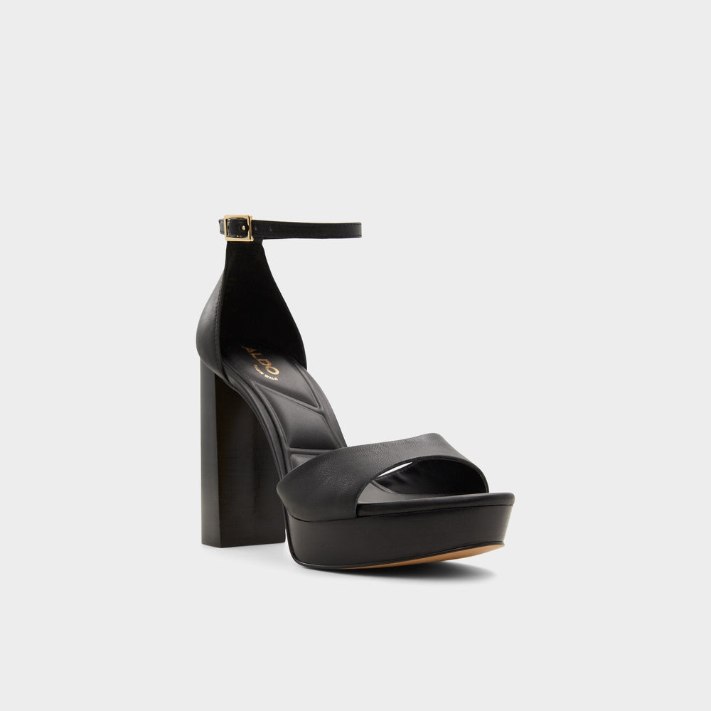 Enaegyn2.0 Black Women's Platform sandals - Strappy heeled sandal, Platform | Aldo for sale