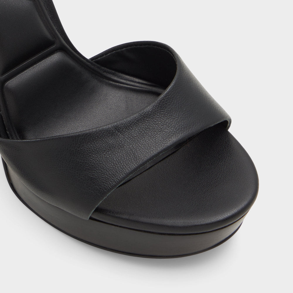 Enaegyn2.0 Black Women's Platform sandals - Strappy heeled sandal, Platform | Aldo for sale