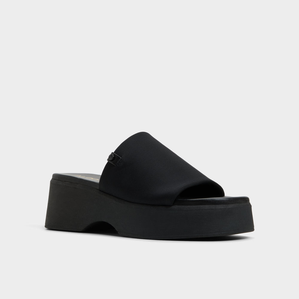 Yassa Black Women's Wedges - Wedge sandal | Aldo discount