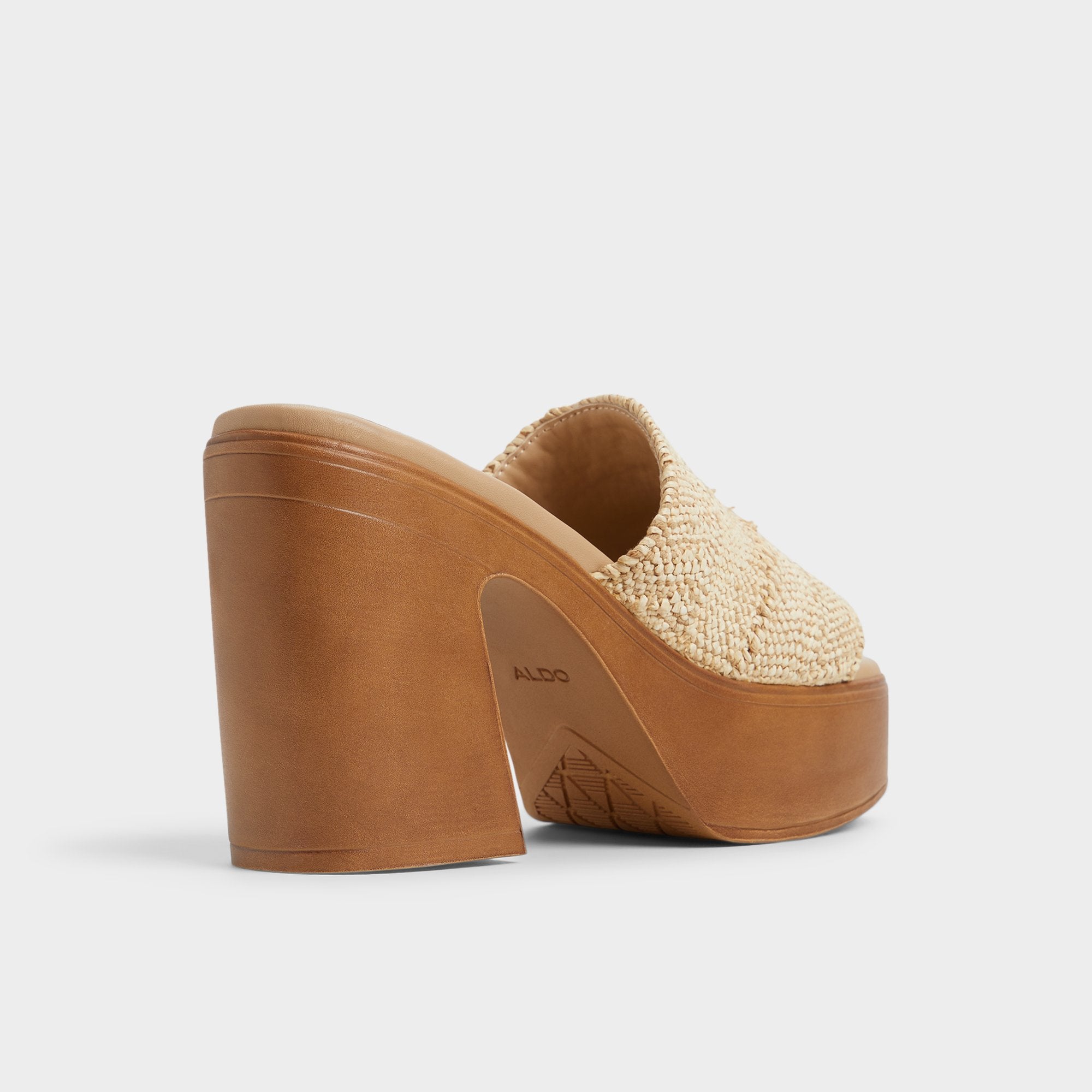 Maysee Natural Women's Platform sandals - Heeled mule, Platform | Aldo outlet
