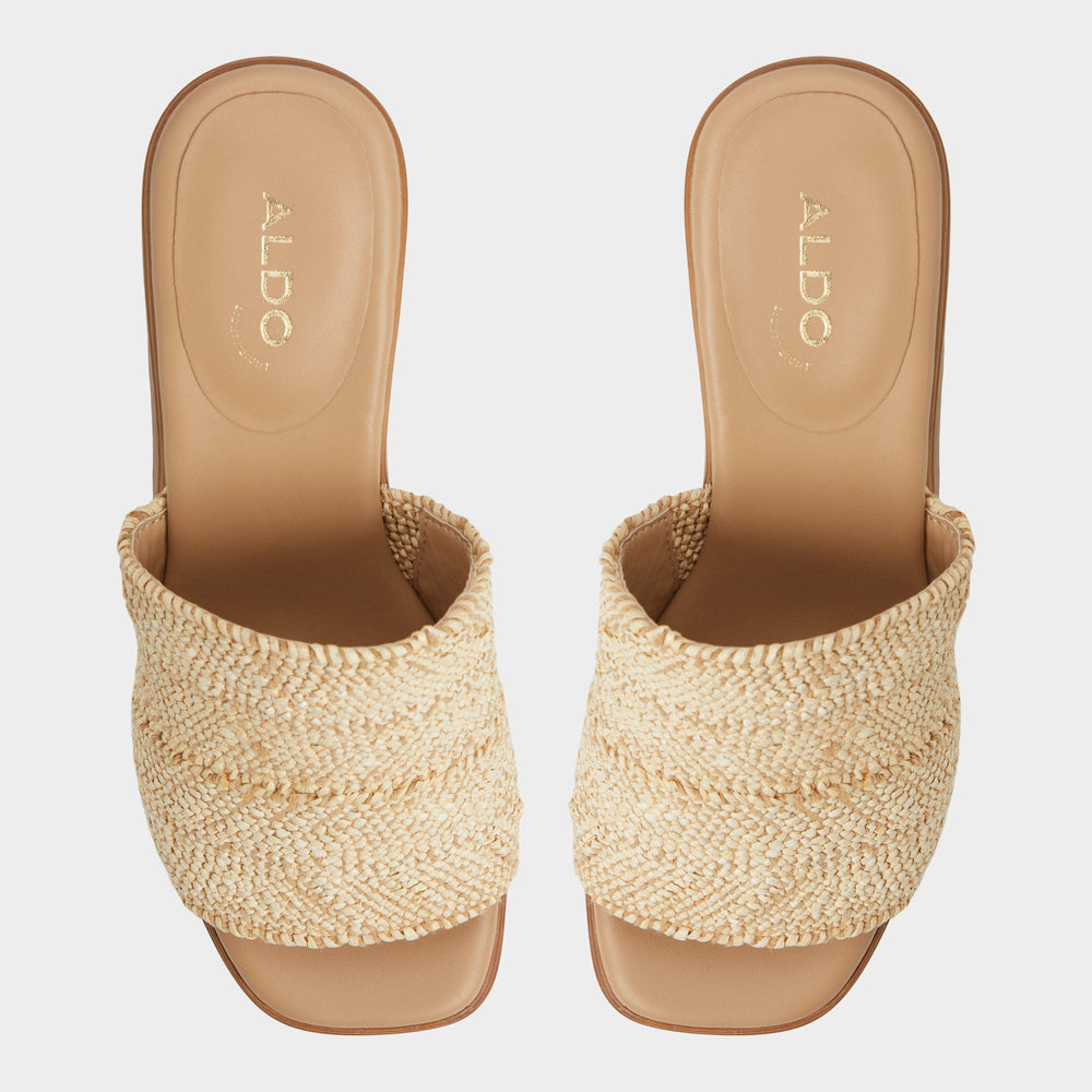 Maysee Natural Women's Platform sandals - Heeled mule, Platform | Aldo outlet
