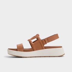 Onuvia Medium Brown Women's Footbed sandals - Footbed sandal, Flatform | Aldo discount