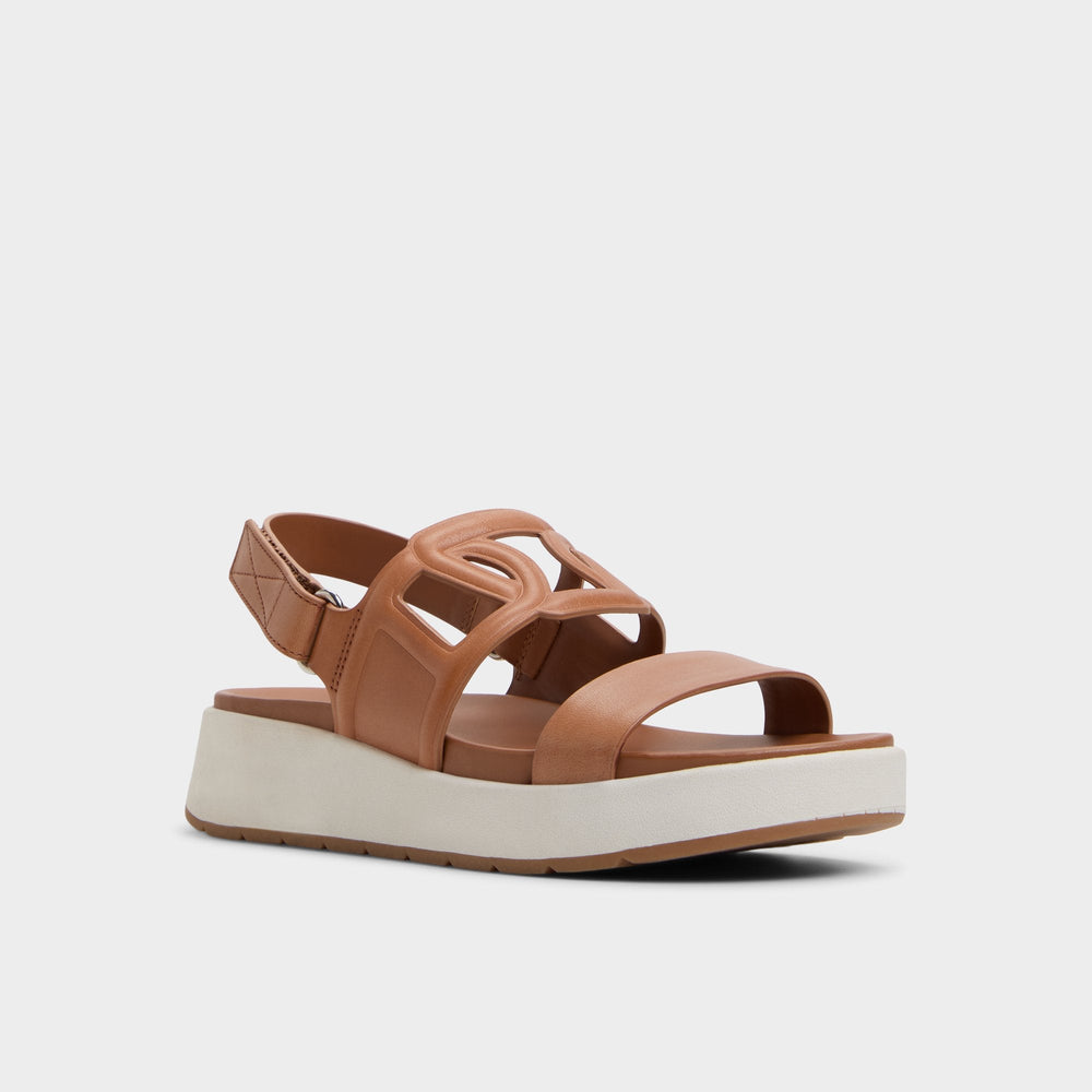 Onuvia Medium Brown Women's Footbed sandals - Footbed sandal, Flatform | Aldo discount