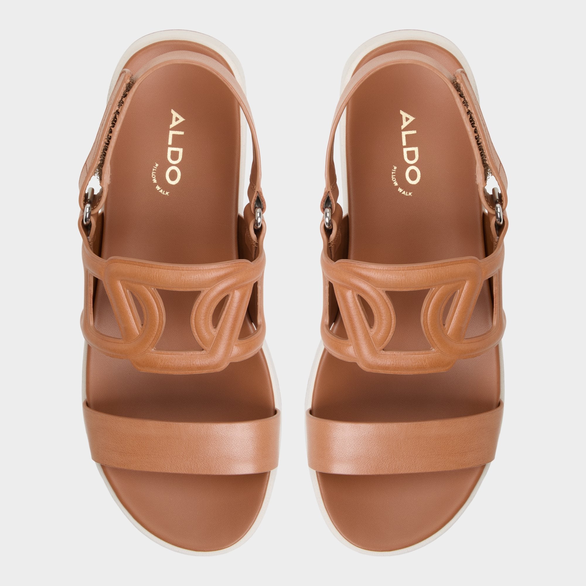 Onuvia Medium Brown Women's Footbed sandals - Footbed sandal, Flatform | Aldo discount
