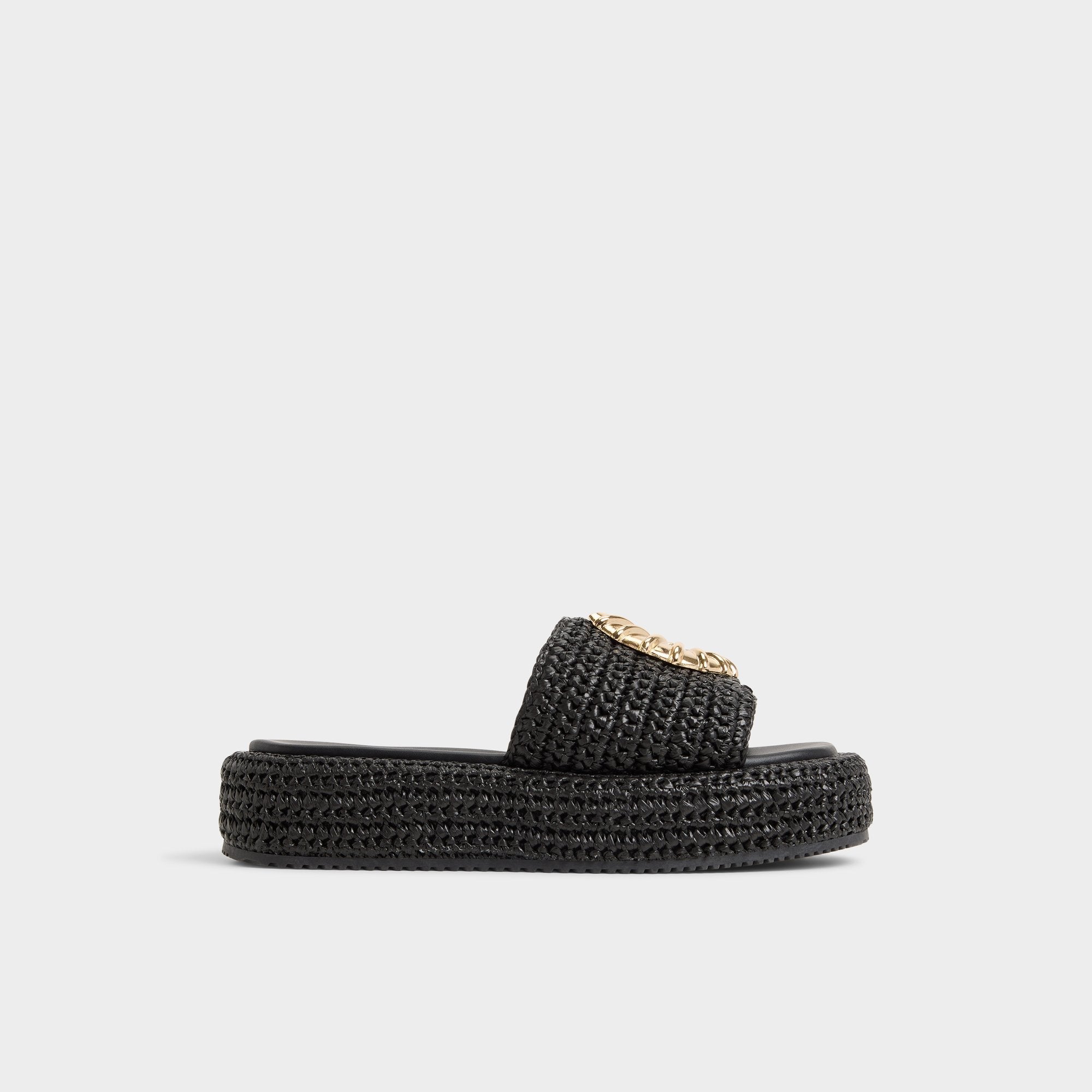 Justbeachy Black Women's Platform sandals - Flatform sandal | Aldo outlet
