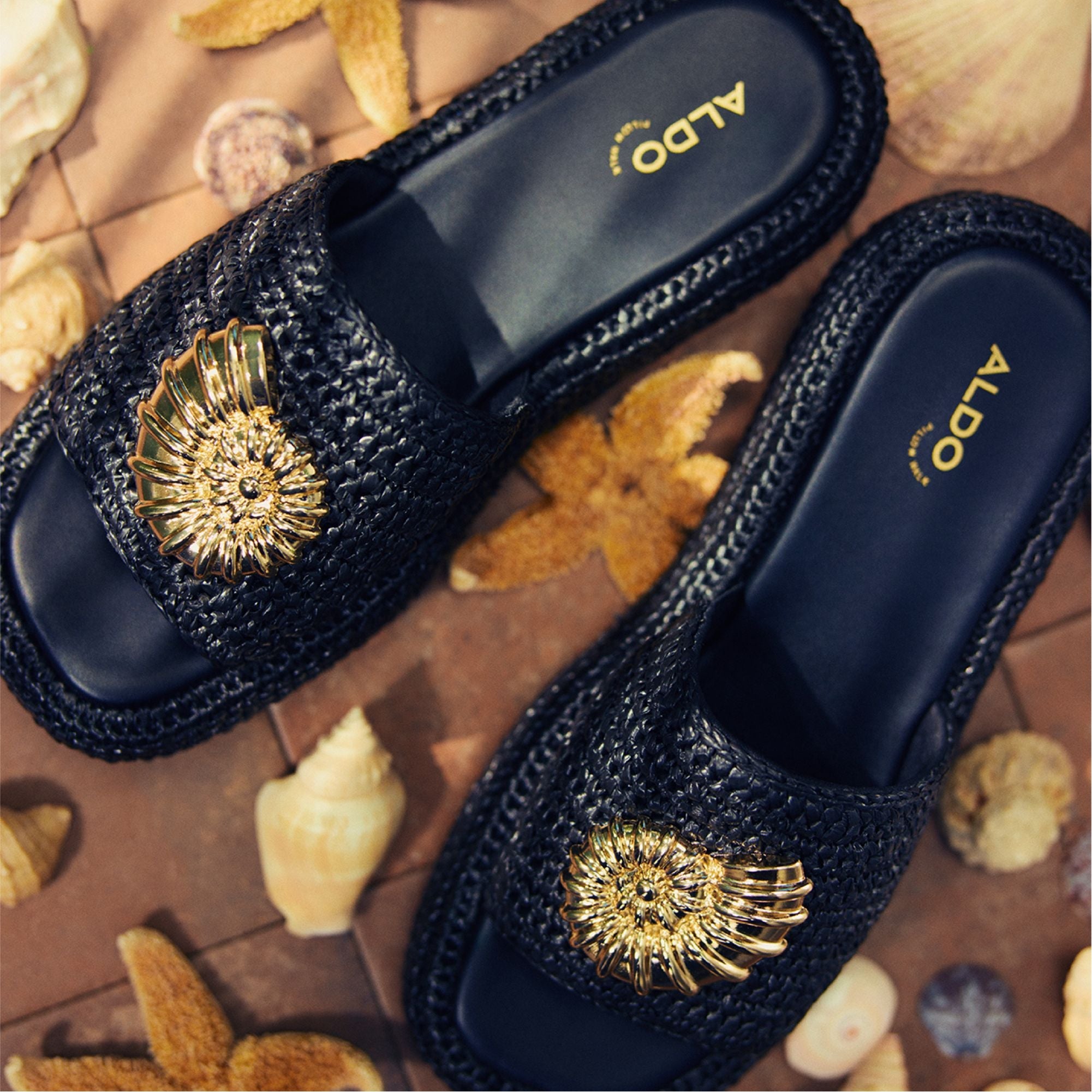Justbeachy Black Women's Platform sandals - Flatform sandal | Aldo outlet