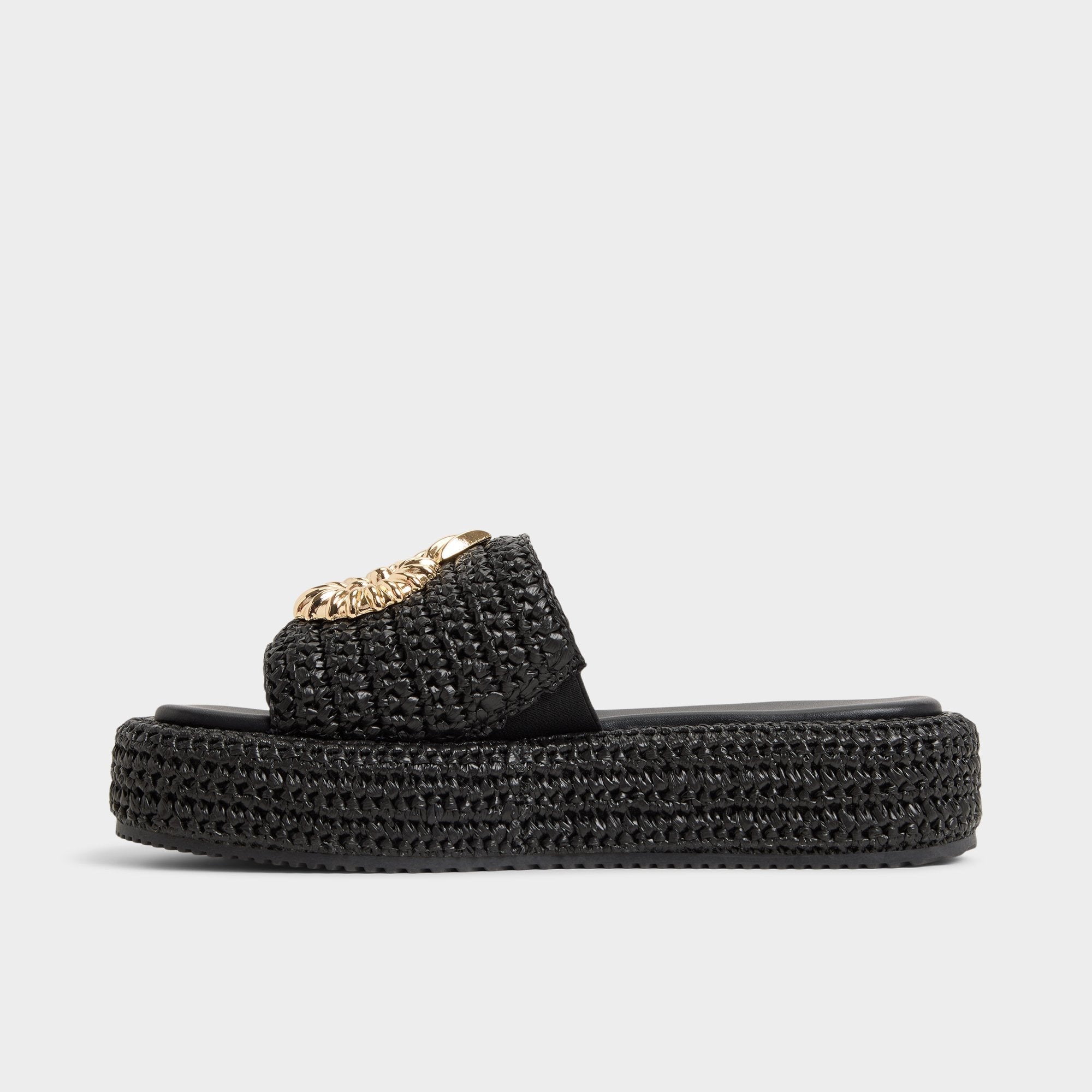 Justbeachy Black Women's Platform sandals - Flatform sandal | Aldo outlet