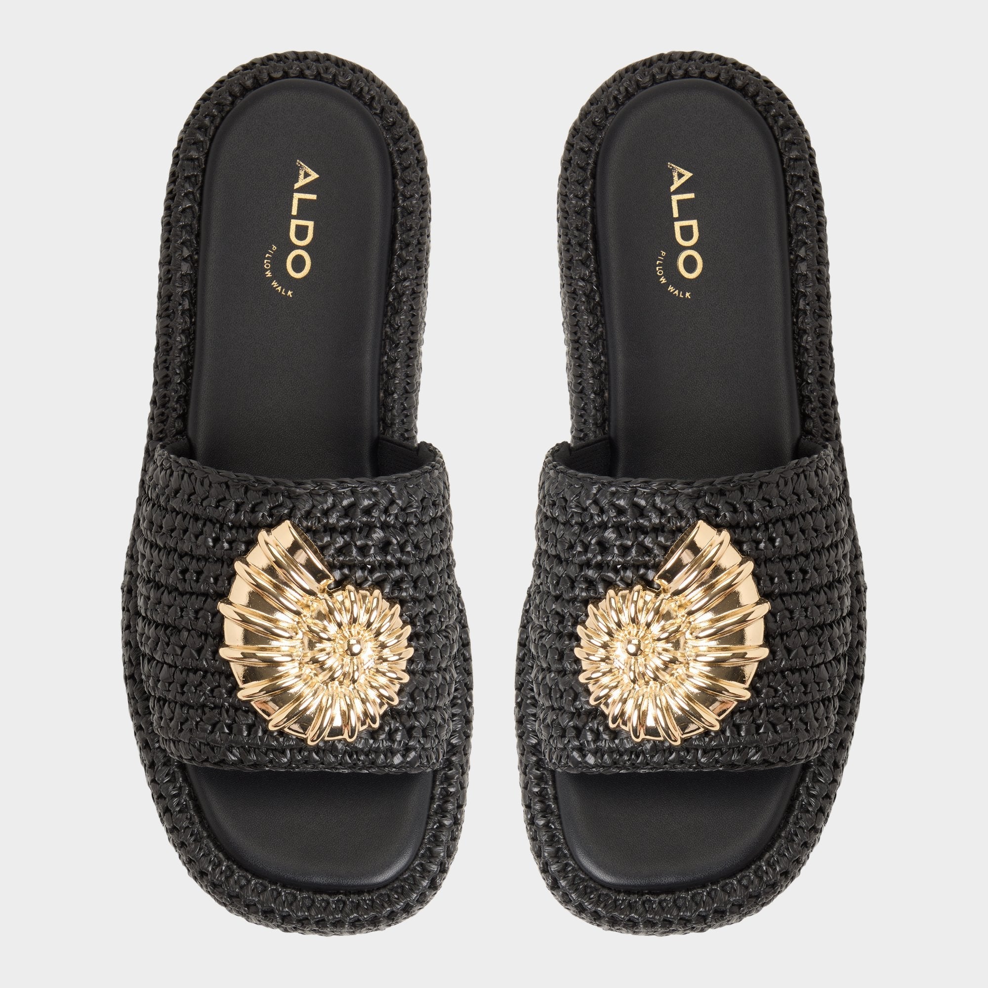 Justbeachy Black Women's Platform sandals - Flatform sandal | Aldo outlet
