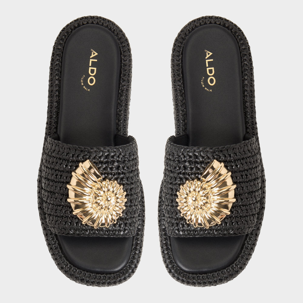 Justbeachy Black Women's Platform sandals - Flatform sandal | Aldo outlet