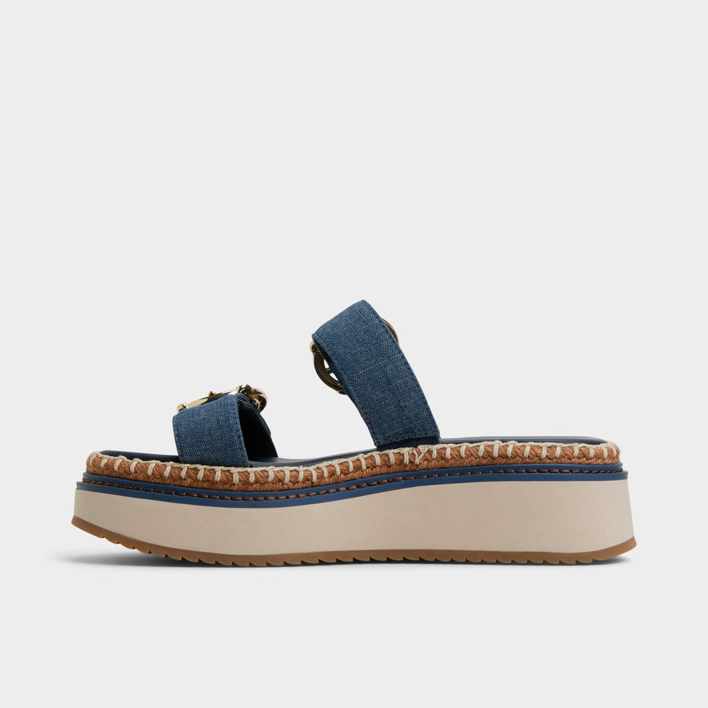 Kaeithien Dark Blue Women's Platform sandals - Slide sandal | Aldo sale