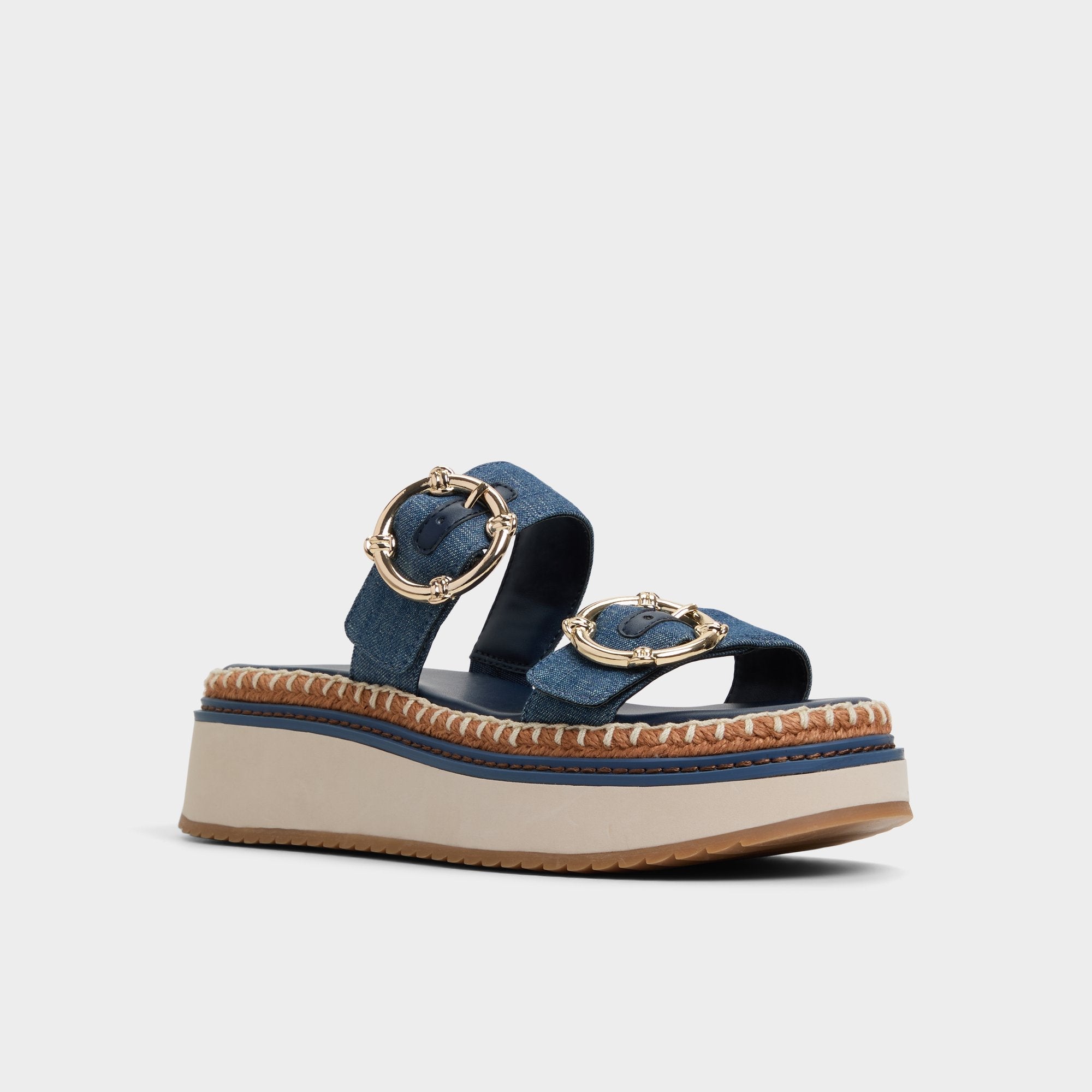Kaeithien Dark Blue Women's Platform sandals - Slide sandal | Aldo sale
