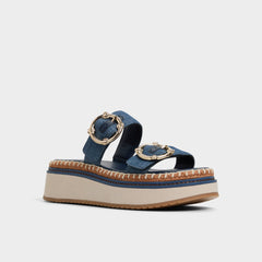 Kaeithien Dark Blue Women's Platform sandals - Slide sandal | Aldo sale