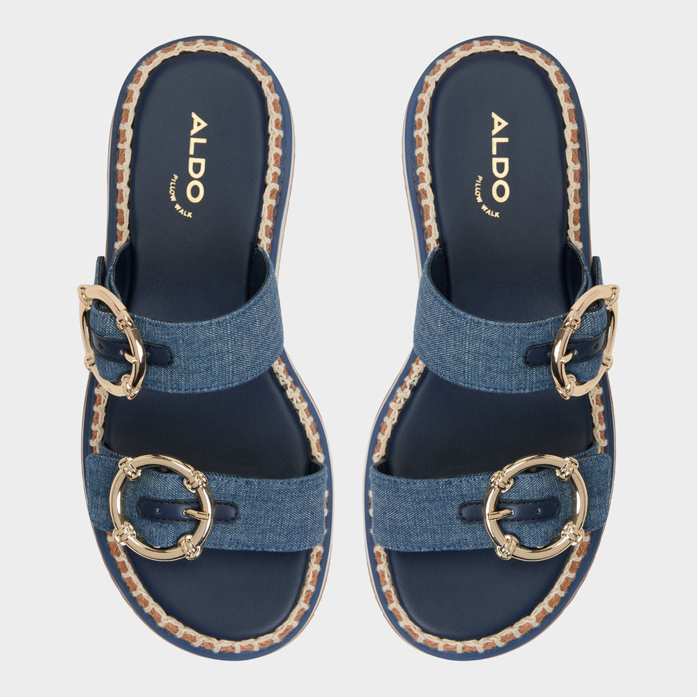 Kaeithien Dark Blue Women's Platform sandals - Slide sandal | Aldo sale
