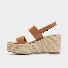 Keoni Medium Brown Women's Platform sandals - Wedge sandal | Aldo on sale