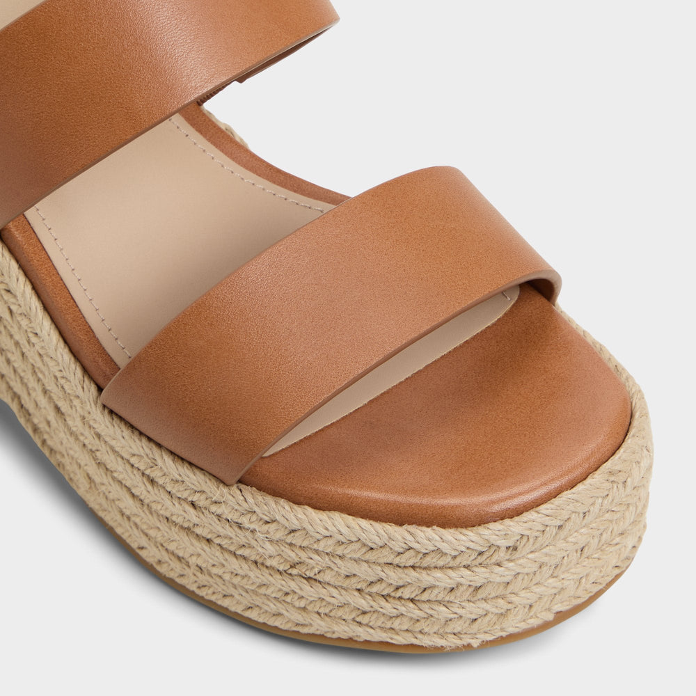 Keoni Medium Brown Women's Platform sandals - Wedge sandal | Aldo on sale