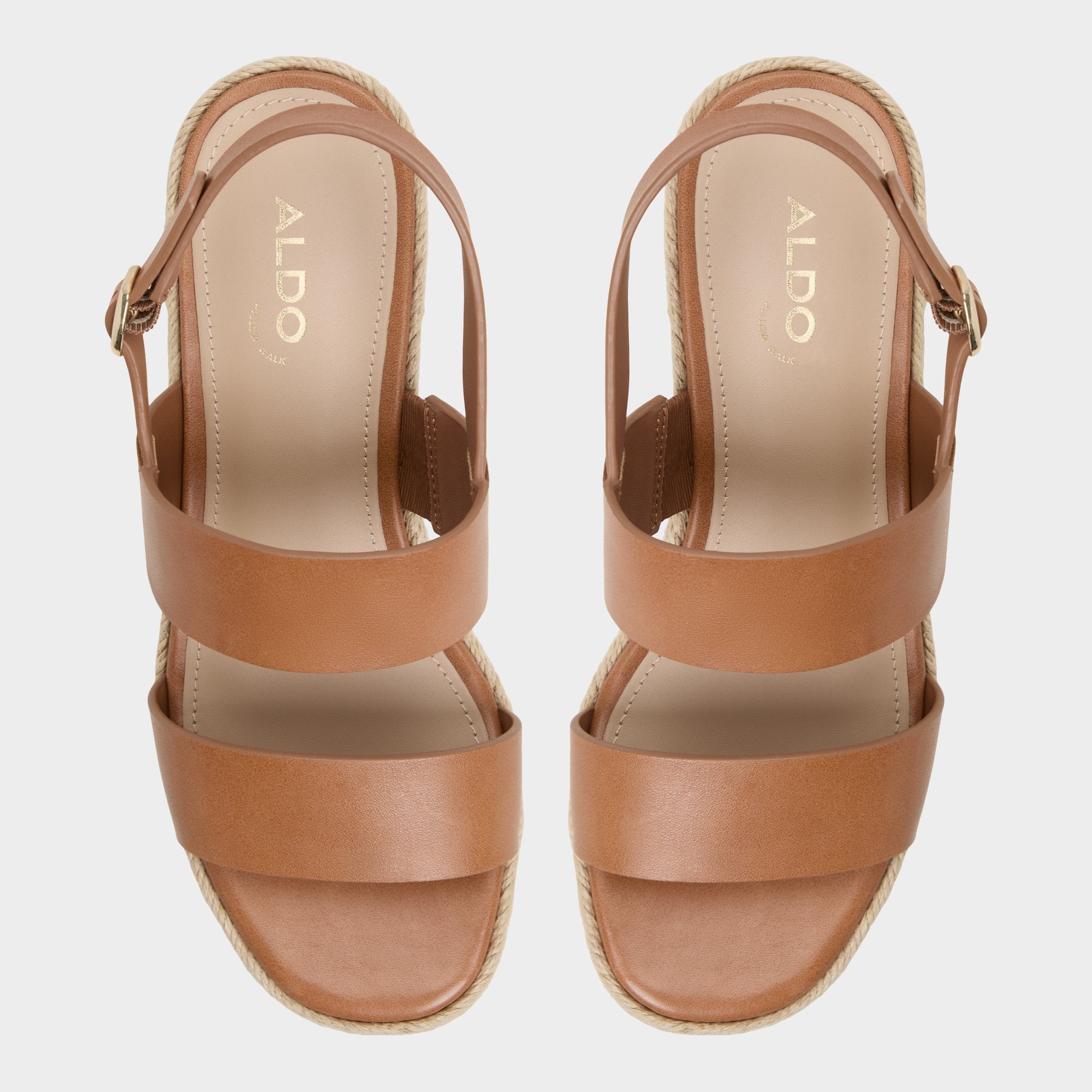 Keoni Medium Brown Women's Platform sandals - Wedge sandal | Aldo on sale