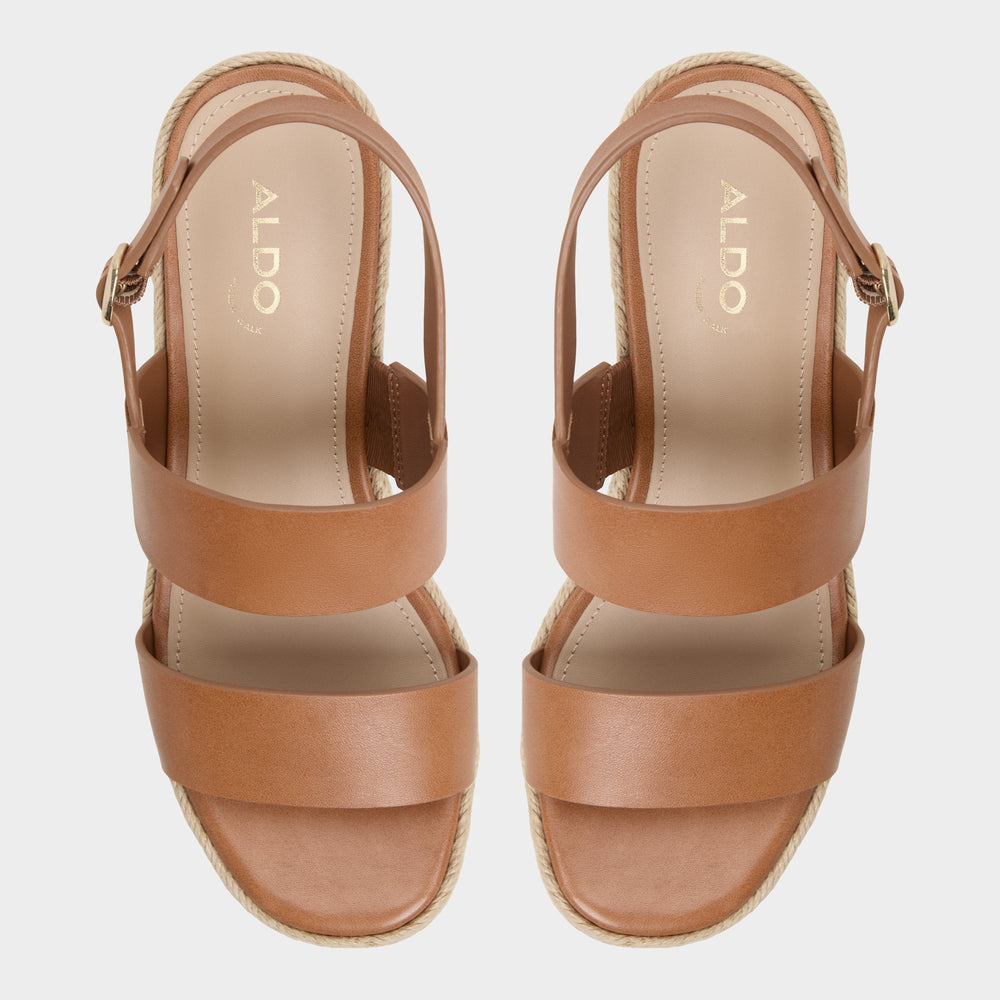 Keoni Medium Brown Women's Platform sandals - Wedge sandal | Aldo on sale