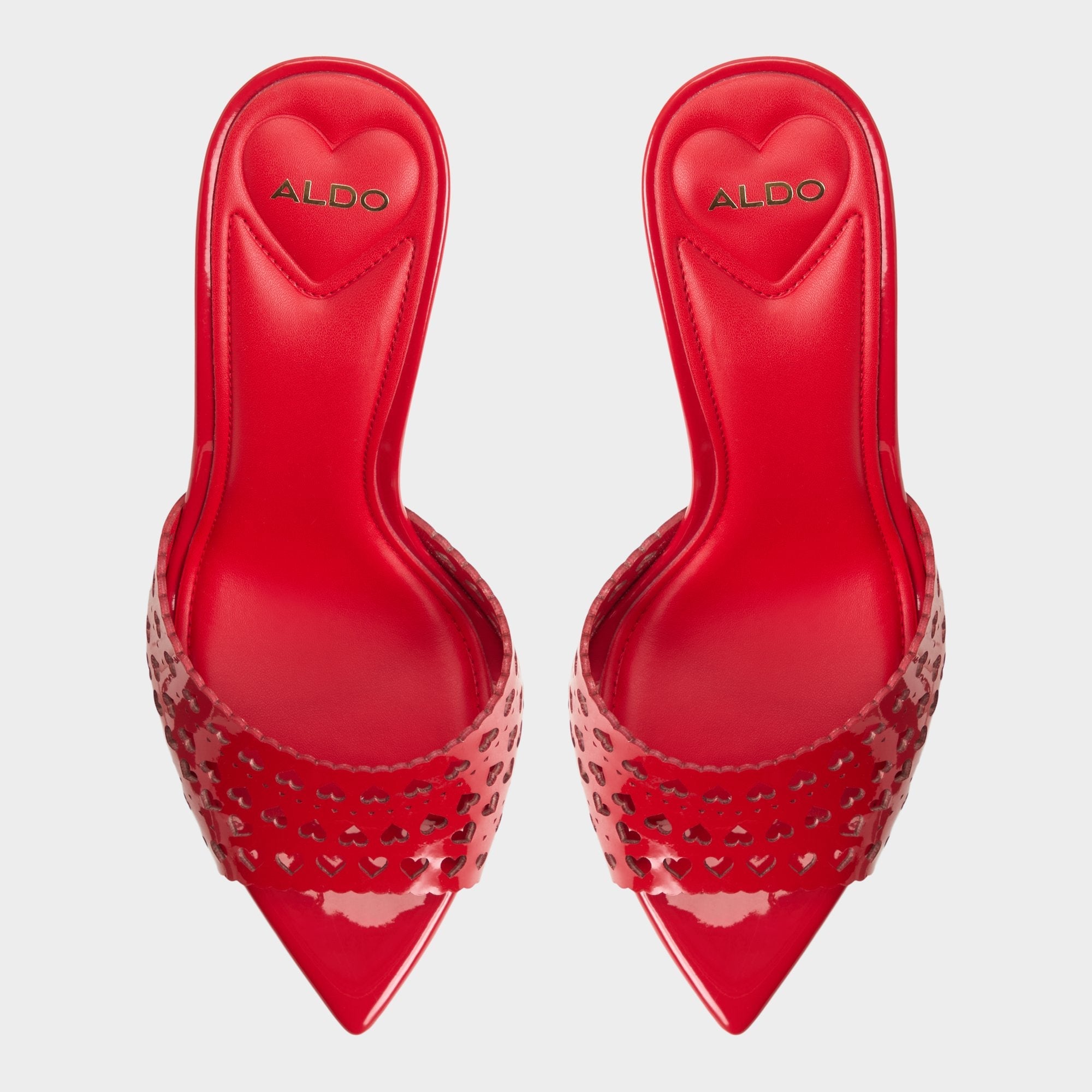 Lovemule in Medium Red - Heeled mule, Stiletto heel | Aldo outlet