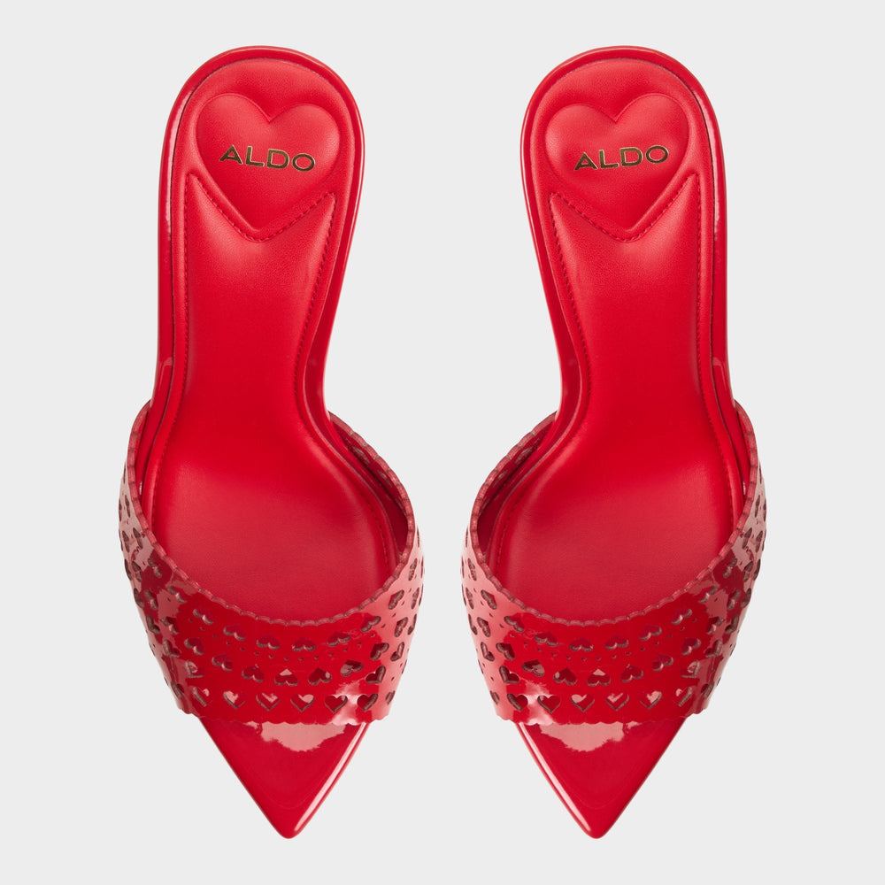 Lovemule in Medium Red - Heeled mule, Stiletto heel | Aldo outlet