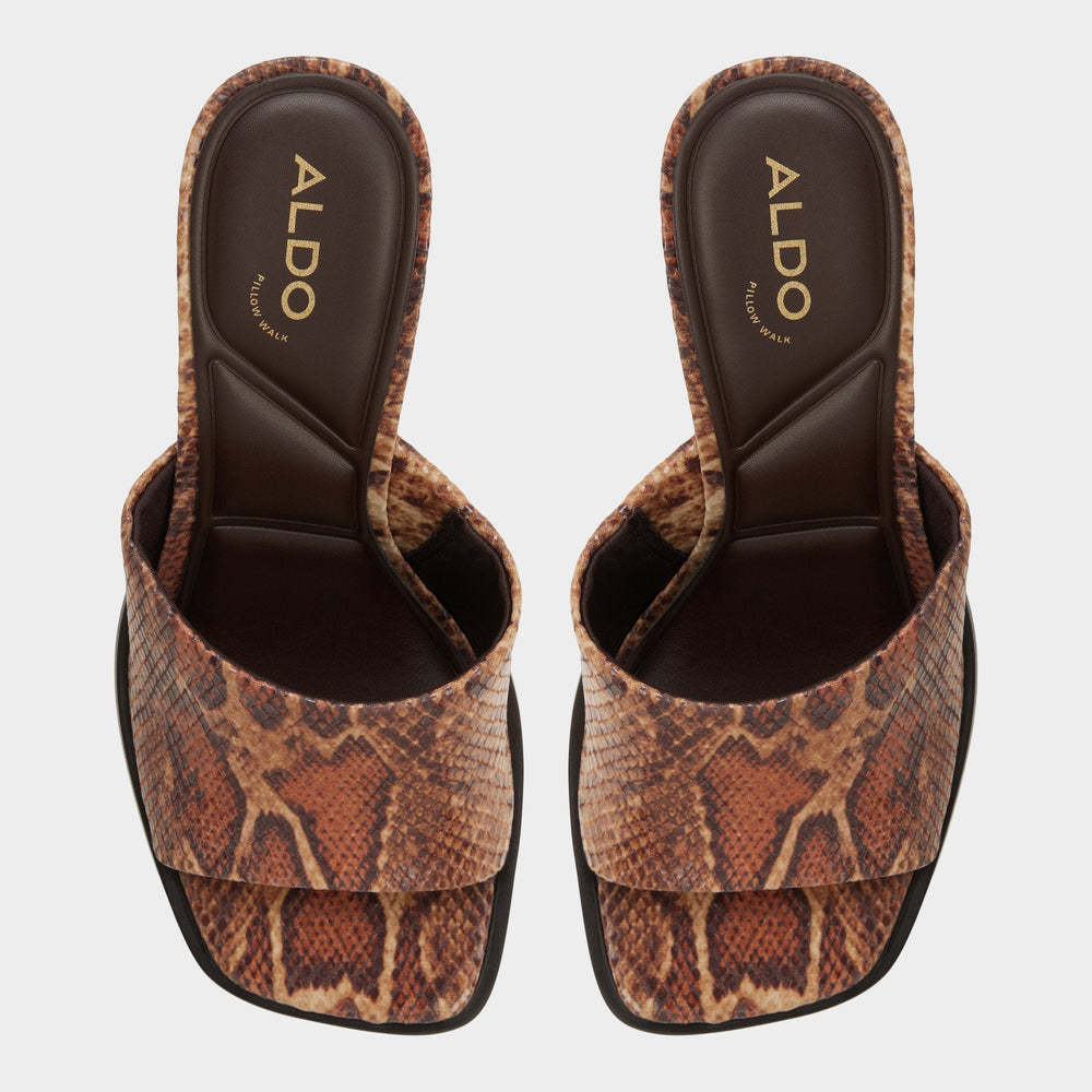 Re in Sophia Brown Multi14190695 - Heeled mule, Block heel | Aldo discount