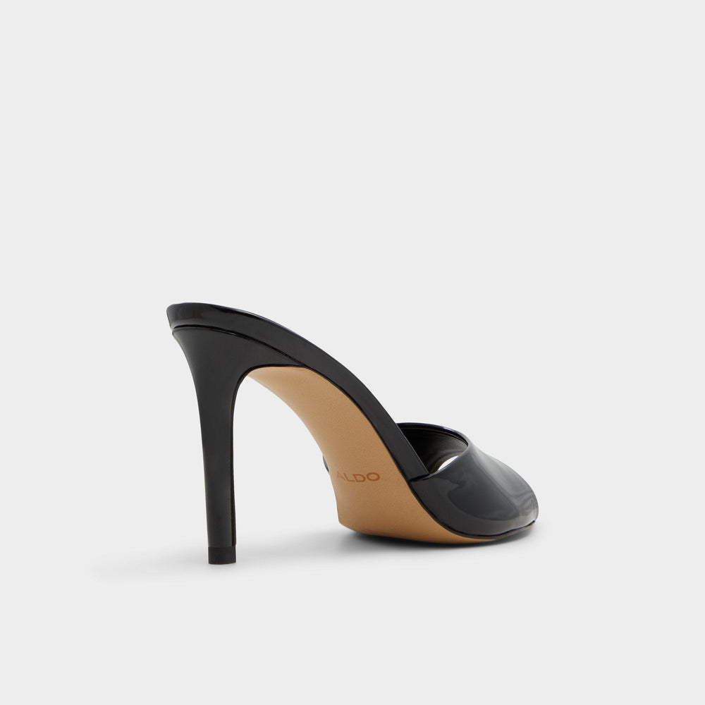 Anniebrilden Black Women's Heeled mules - Heeled mule, Stiletto heel | Aldo outlet