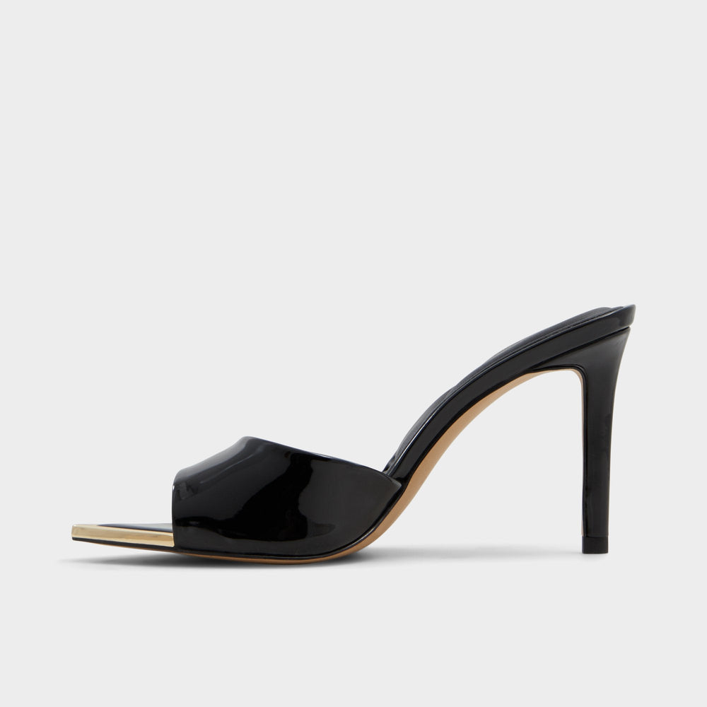 Anniebrilden Black Women's Heeled mules - Heeled mule, Stiletto heel | Aldo outlet