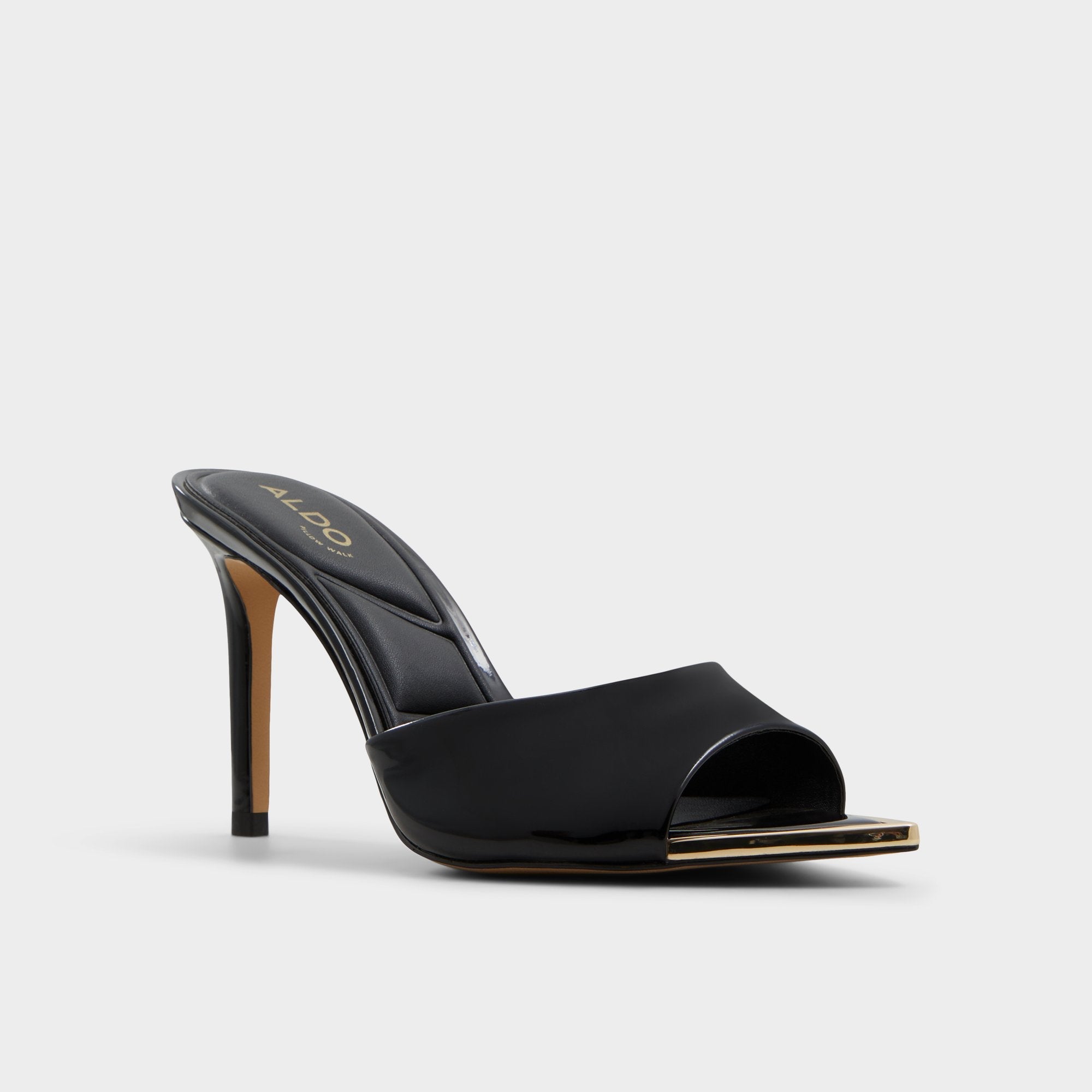 Anniebrilden Black Women's Heeled mules - Heeled mule, Stiletto heel | Aldo outlet