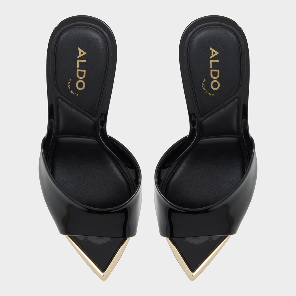 Anniebrilden Black Women's Heeled mules - Heeled mule, Stiletto heel | Aldo outlet